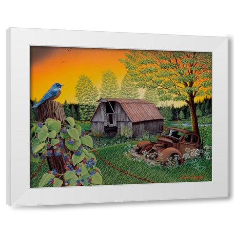 Time Gone By White Modern Wood Framed Art Print by Engler, Don