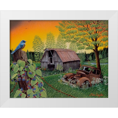 Time Gone By White Modern Wood Framed Art Print by Engler, Don