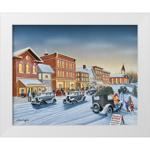 Old Fashion Christmas White Modern Wood Framed Art Print by Engler, Don
