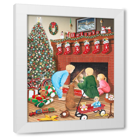Believe White Modern Wood Framed Art Print by Engler, Don
