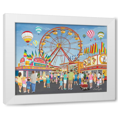 County Fair White Modern Wood Framed Art Print by Engler, Don