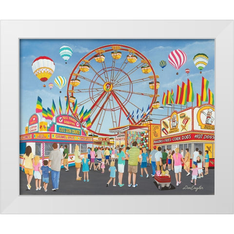 County Fair White Modern Wood Framed Art Print by Engler, Don