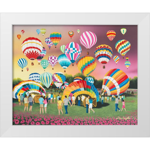 Morning Liftoff White Modern Wood Framed Art Print by Engler, Don