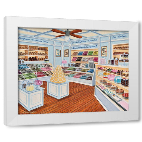 Cake â€˜n Bake White Modern Wood Framed Art Print by Engler, Don