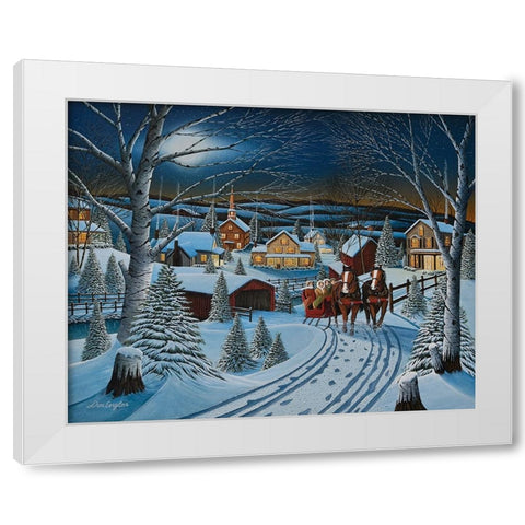 To Grandmas House White Modern Wood Framed Art Print by Engler, Don