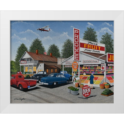 Fresh Produce White Modern Wood Framed Art Print by Engler, Don