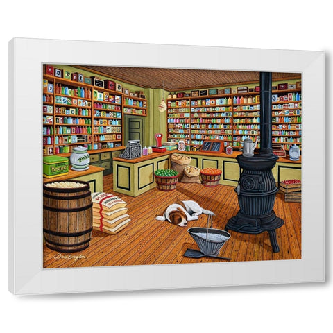 Anything You Need White Modern Wood Framed Art Print by Engler, Don