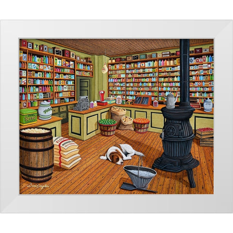 Anything You Need White Modern Wood Framed Art Print by Engler, Don