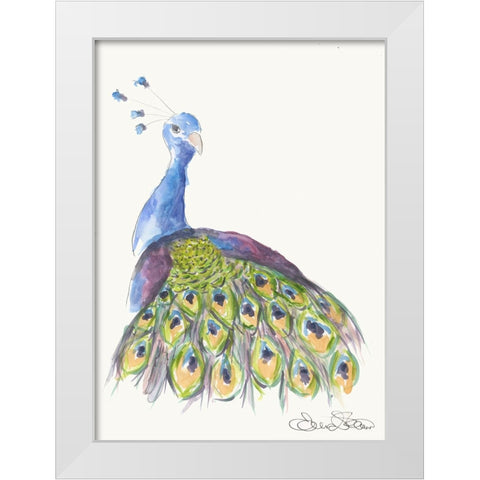 038a White Modern Wood Framed Art Print by Steel, Emma