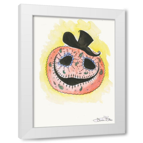 039a White Modern Wood Framed Art Print by Steel, Emma