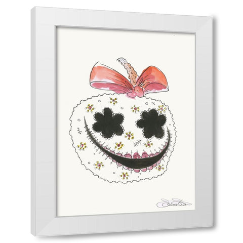 042a White Modern Wood Framed Art Print by Steel, Emma