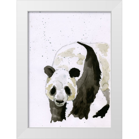 056a White Modern Wood Framed Art Print by Steel, Emma