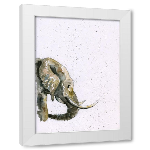 058a White Modern Wood Framed Art Print by Steel, Emma