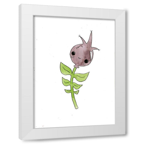 059a White Modern Wood Framed Art Print by Steel, Emma