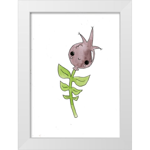 059a White Modern Wood Framed Art Print by Steel, Emma