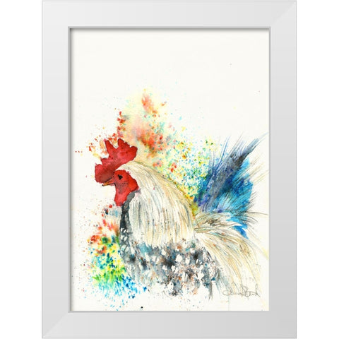 072a White Modern Wood Framed Art Print by Steel, Emma