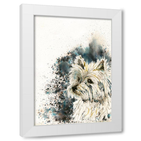 079a White Modern Wood Framed Art Print by Steel, Emma