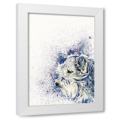 082a White Modern Wood Framed Art Print by Steel, Emma