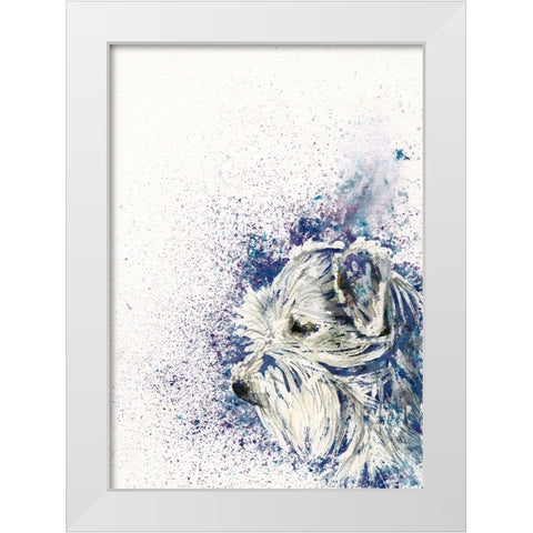 082a White Modern Wood Framed Art Print by Steel, Emma