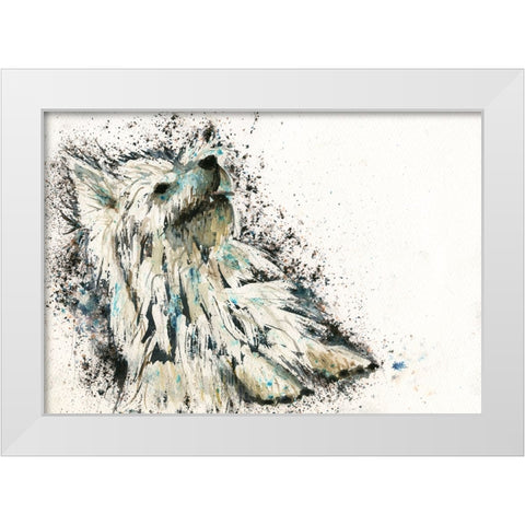 083a White Modern Wood Framed Art Print by Steel, Emma