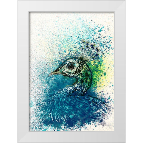 093a White Modern Wood Framed Art Print by Steel, Emma