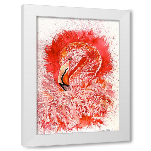 096a White Modern Wood Framed Art Print by Steel, Emma