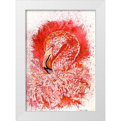 096a White Modern Wood Framed Art Print by Steel, Emma
