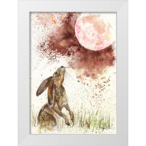 098a White Modern Wood Framed Art Print by Steel, Emma