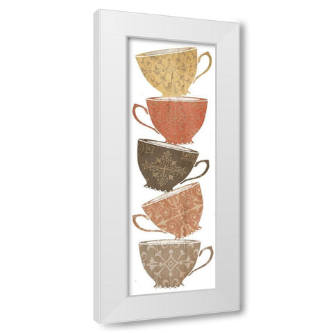 Coffee I White Modern Wood Framed Art Print by Clark, Erin