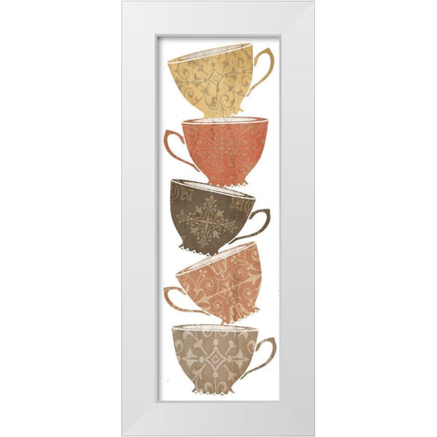 Coffee I White Modern Wood Framed Art Print by Clark, Erin