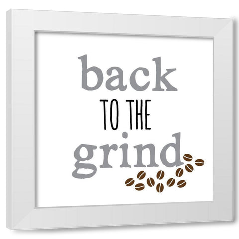 Grind White Modern Wood Framed Art Print by Clark, Erin