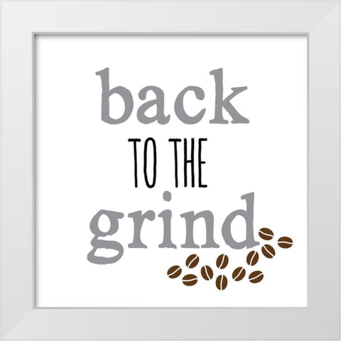 Grind White Modern Wood Framed Art Print by Clark, Erin