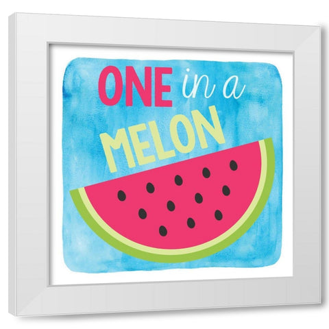Melon White Modern Wood Framed Art Print by Clark, Erin