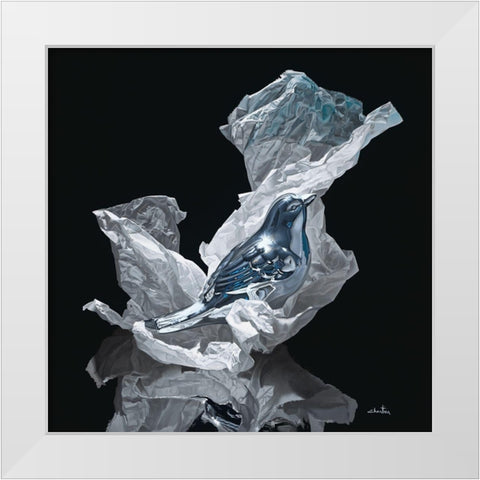 Early Bird White Modern Wood Framed Art Print by Chartier, Francois