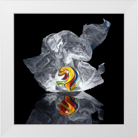 Iceberg V White Modern Wood Framed Art Print by Chartier, Francois