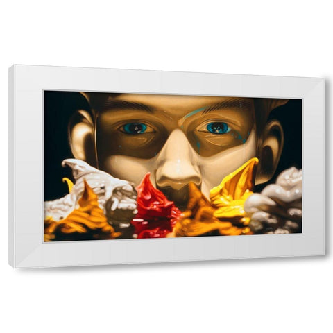 True The Artist White Modern Wood Framed Art Print by Chartier, Francois