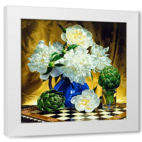 Cloud Five White Modern Wood Framed Art Print by Chartier, Francois