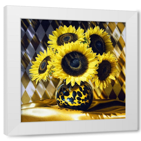 Five Kings White Modern Wood Framed Art Print by Chartier, Francois