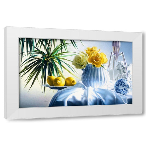 Good Morning White Modern Wood Framed Art Print by Chartier, Francois