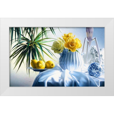 Good Morning White Modern Wood Framed Art Print by Chartier, Francois
