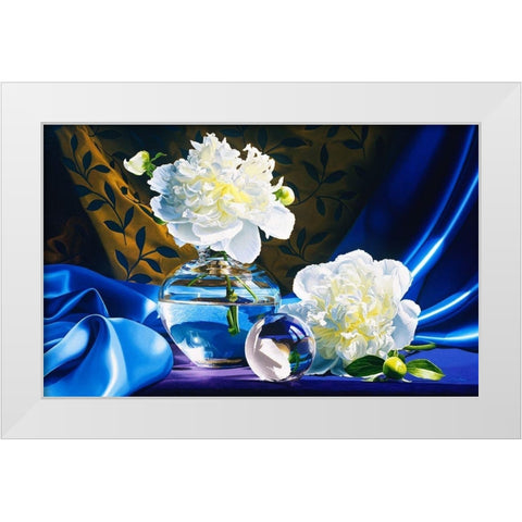 Twin White Modern Wood Framed Art Print by Chartier, Francois