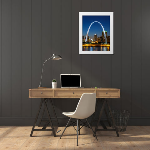Gateway Vertical White Modern Wood Framed Art Print by Galloimages Online
