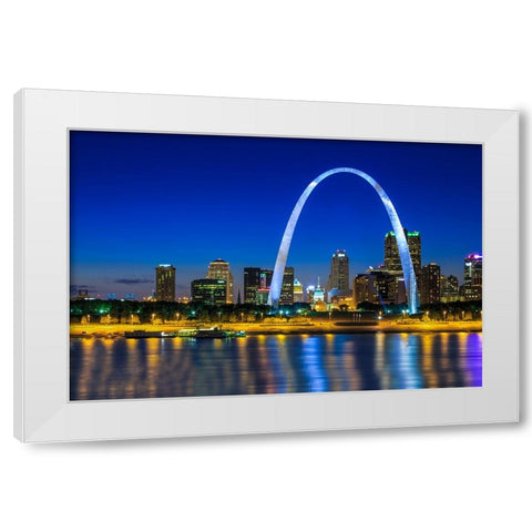 Gateway Horizontal White Modern Wood Framed Art Print by Galloimages Online