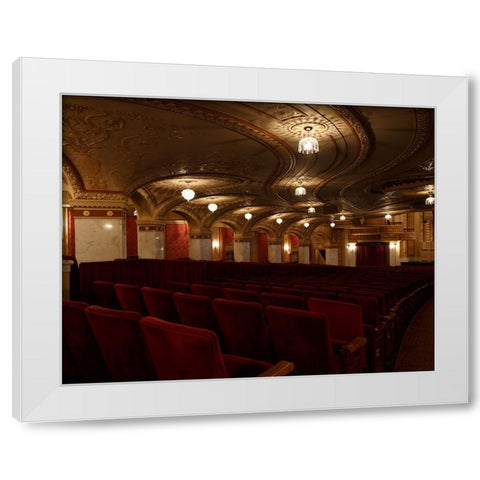 Theater White Modern Wood Framed Art Print by Galloimages Online