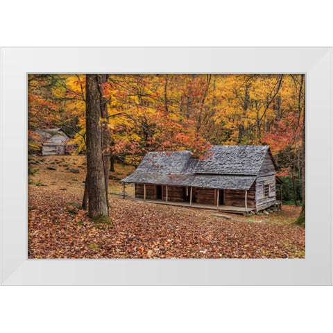 Bud Ogle Place With Barn Comp 2 White Modern Wood Framed Art Print by Galloimages Online