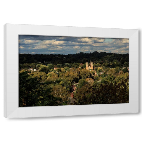 St. Marys Church, Marietta Oh White Modern Wood Framed Art Print by Galloimages Online