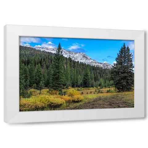 Yellowstone Sbc Landscape White Modern Wood Framed Art Print by Galloimages Online