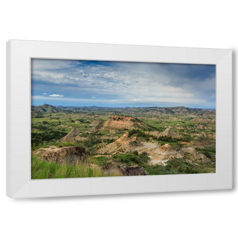 Painted Canyon 1 White Modern Wood Framed Art Print by Galloimages Online