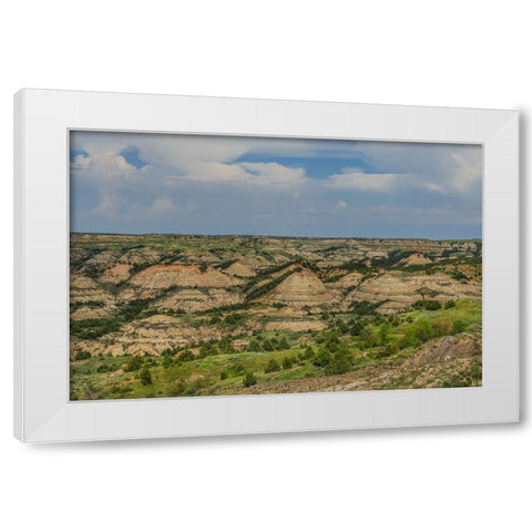 Painted Canyon 2 White Modern Wood Framed Art Print by Galloimages Online
