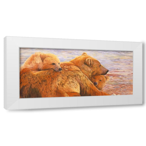 Alaska Coming 3 White Modern Wood Framed Art Print by Stevenson, Graeme